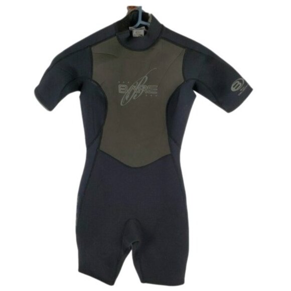 Bare Velocity Wetsuit Size 8 Black Surf Scuba Dive Ocean 2MM Progressive Stretch - Picture 1 of 10